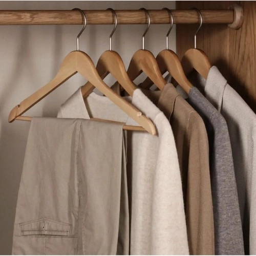 Porte-vêtements 10pcs. - Ruhhy en bois 24492
