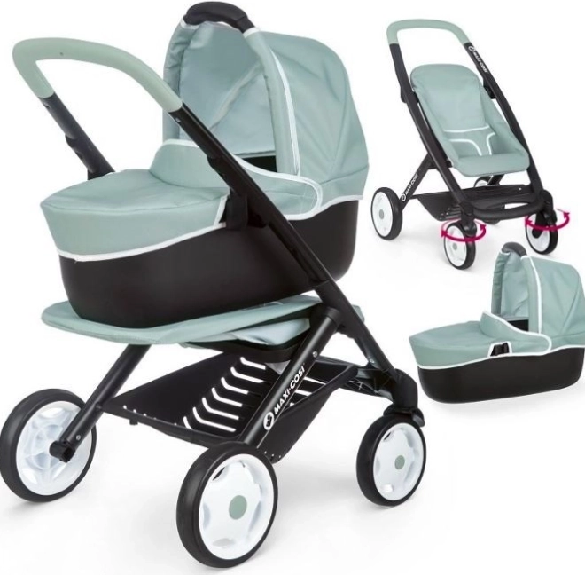 3-en-1 : nacelle, poussette canne et porte-bébé