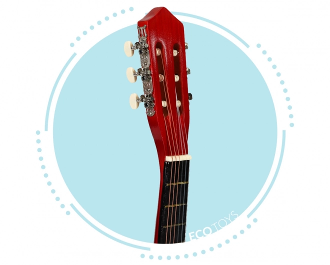 Guitare enfant, grande, classique, en bois, 6 cordes, ECOTOYS