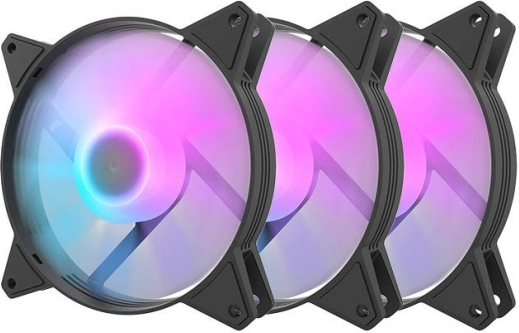 Ensemble de ventilateurs d’ordinateur avec éclairage RGB