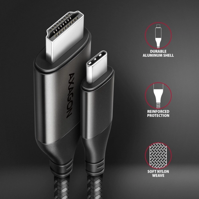Adaptateur USB-C vers HDMI 4K/60Hz 1,8m