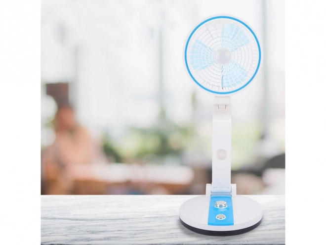 Ventilateur pliable portable avec lumière LED et chargement USB