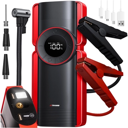 Kit de démarrage 6en1 XTROBB avec powerbank et compresseur