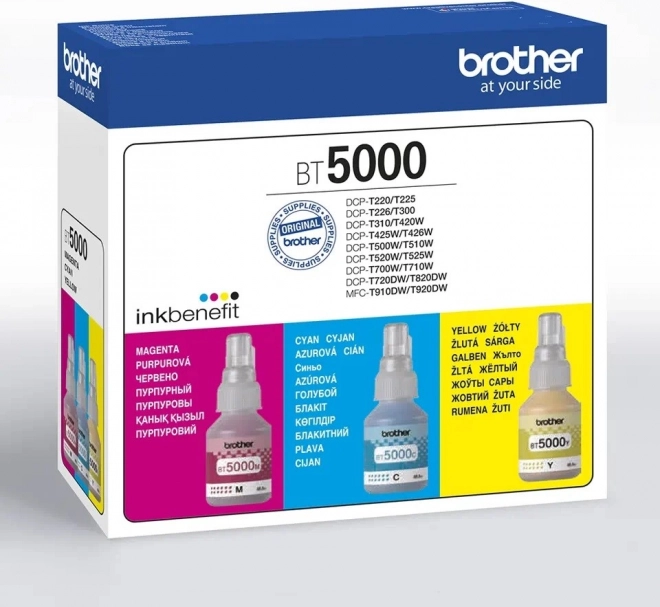 Ensemble d’encres pour imprimante Brother (Cyan, Magenta, Jaune)