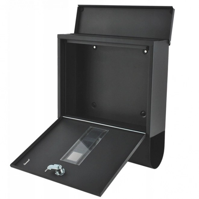 Boîte aux lettres en acier anthracite avec verrouillage