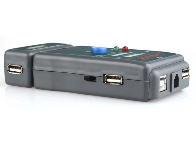 Testeur de câbles à diodes RJ11, UTP, STP, USB A/B
