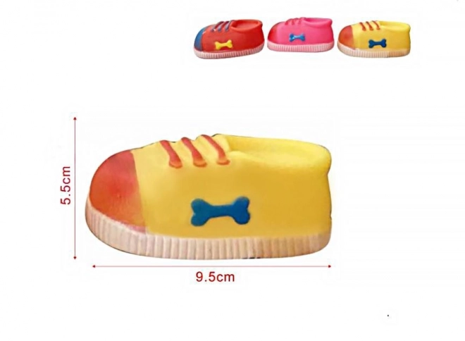 Jouet à mâcher pour chiens / Jouet en caoutchouc pour chiens - botte en caoutchouc, longueur 9,5 cm, couleurs assorties