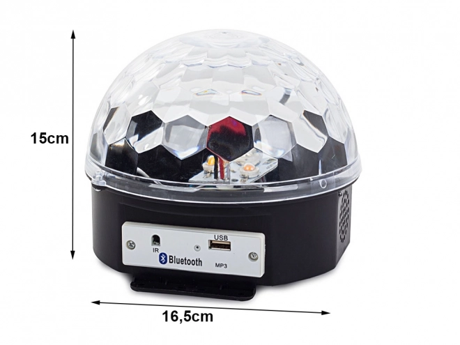 Boule disco LED USB MP3 projecteur avec Bluetooth et laser