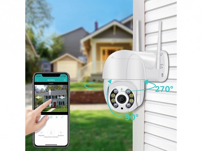 Caméra WiFi extérieure intelligente Full HD avec zoom optique