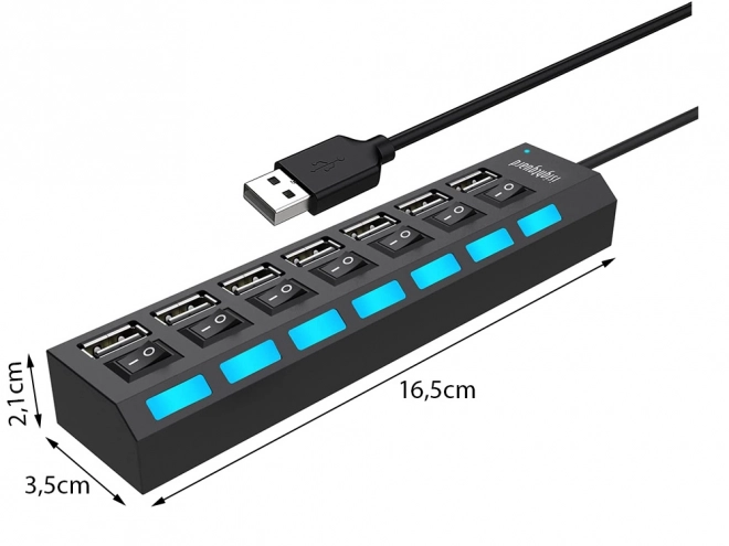 Hub port USB 7x 2.0