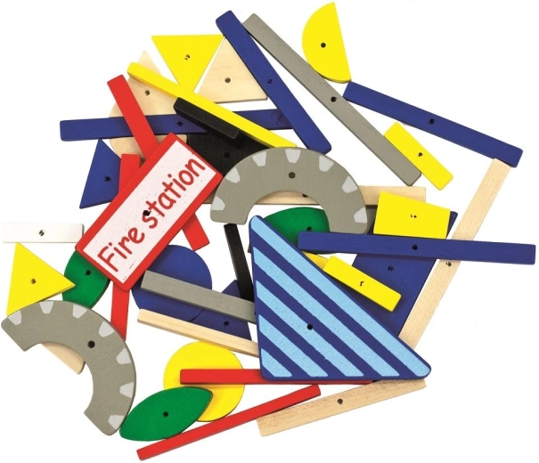 Jeu de construction créatif sur le thème des pompiers