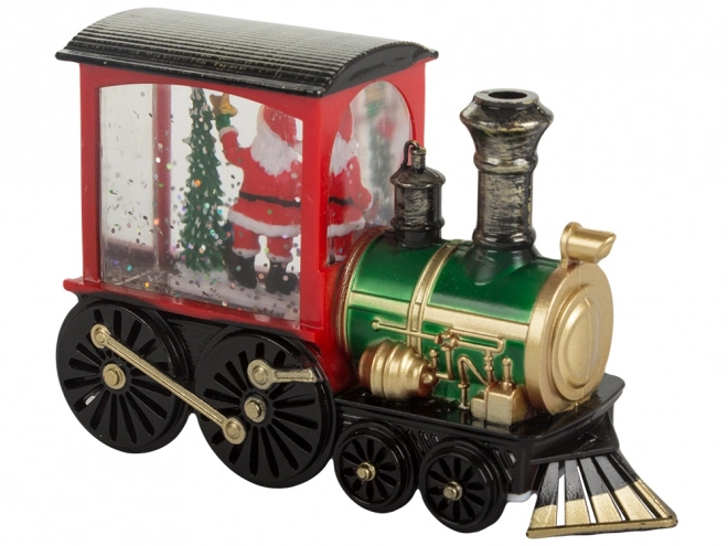 Lanterne de Noël en forme de locomotive avec éclairage LED