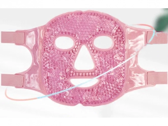 Masque facial de refroidissement gel chauffant yeux relx – rose