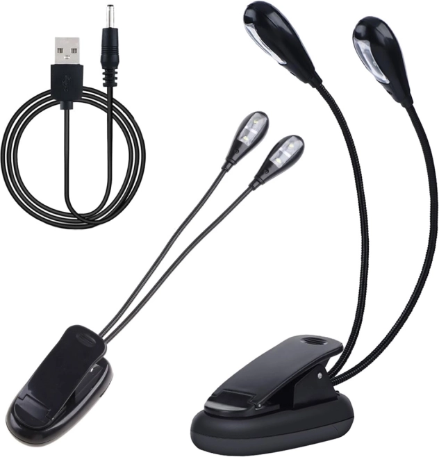Lampe LED flexible avec double clip