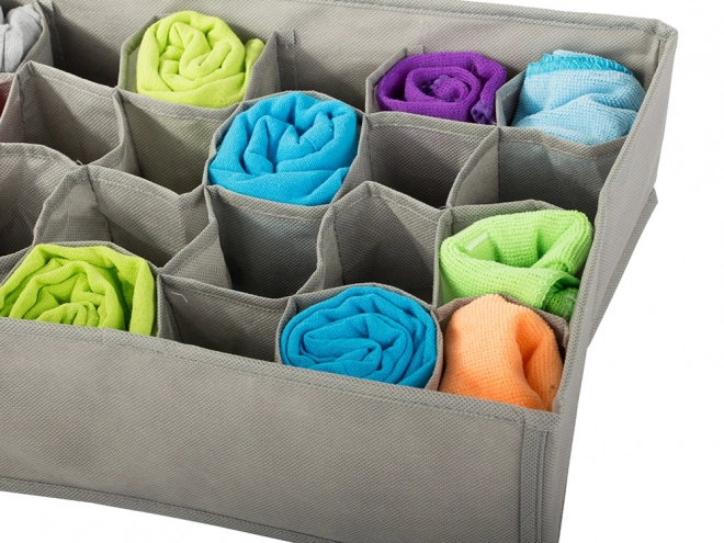 Organisateur textile pour sous-vêtements avec 24 compartiments