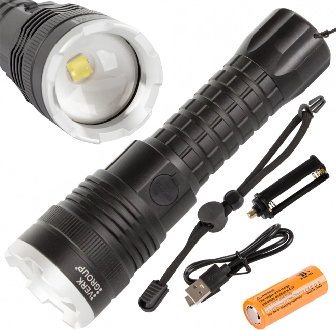 Lampe torche LED tactique militaire avec zoom CREE XHP90 de Bailong