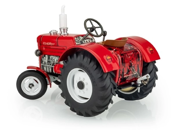 Tracteur Zetor 50 Super rouge à clé métal 15cm 1:25 en boîte Kovap