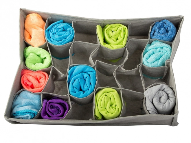 Organisateur textile pour sous-vêtements avec 24 compartiments