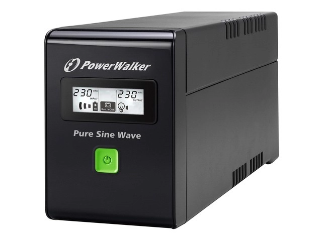 PowerWalker UPS Line-Interactive 800VA avec onde sinusoïdale pure