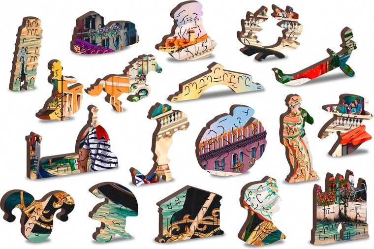 Pièces de forme unique avec détails laser