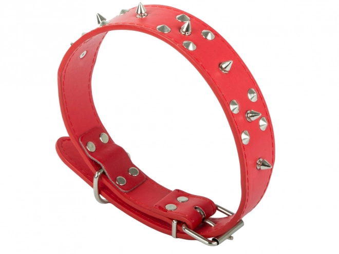 Collier réglable pour chiens avec clous en cuir écologique