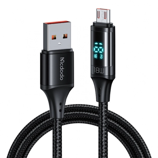 Câble Mcdodo CA-1070 USB à Micro USB, 3A, 1,2 m (noir)