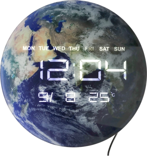 Écran LED : heure, date, jour et température