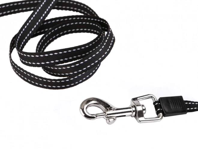 Harnais automatique pour chien avec verrouillage 5 m 15 kg – Blanc-noir