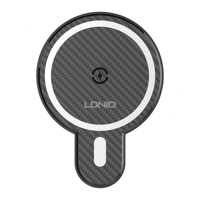 Support voiture LDNIO avec chargeur à induction 15W et anneau métallique