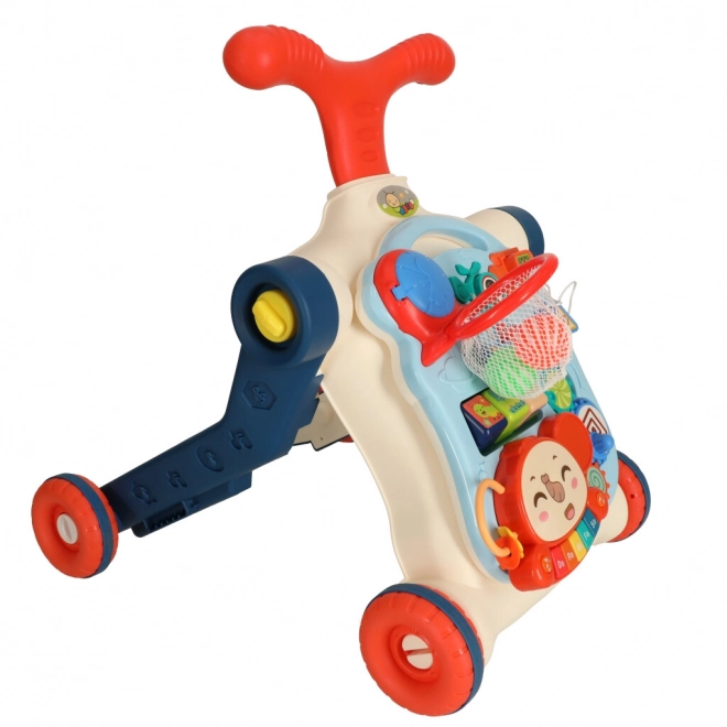 Trotteur multifonctionnel pour enfants et table interactive 5 en 1