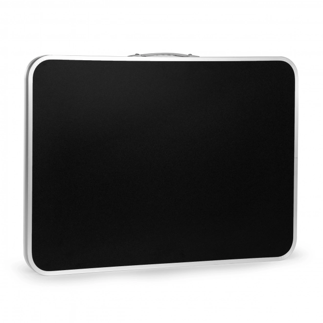 Table de camping pliante table de pique-nique plateau 80x60 cm noir