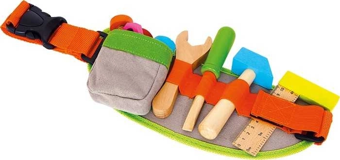 Ceinture à outils en bois colorée