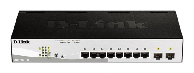 Commutateur DGS-1210-10P avec 8GE PoE et 2SFP