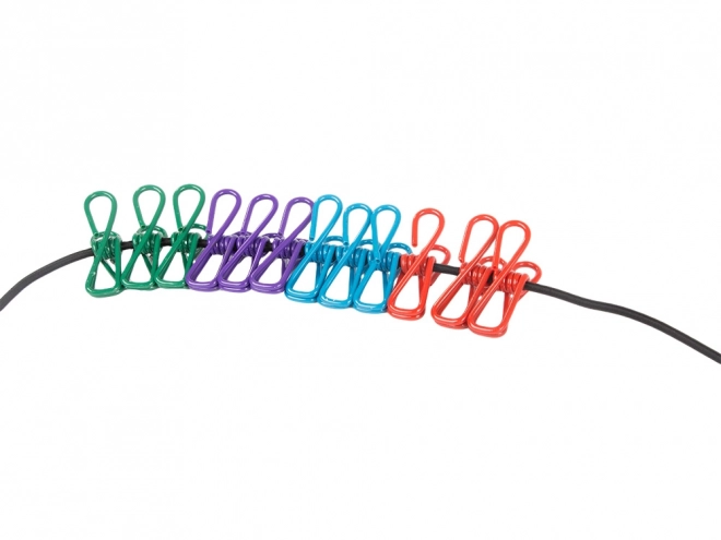Corde à linge élastique avec clips