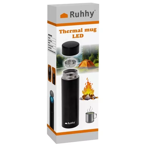 Ruhhy mug thermique avec écran LED 23261