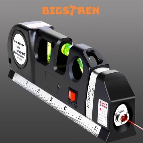 Niveau à bulle laser avec mesure 250 cm Bigstren 21747