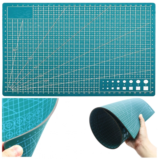 Tapis de découpe autoréparant double face A4