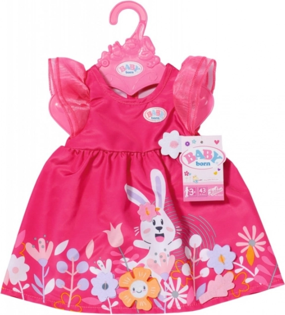 robe fleurie pour poupée Baby Born 43 cm