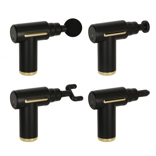 Pistolet de massage LED 4 en 1 noir