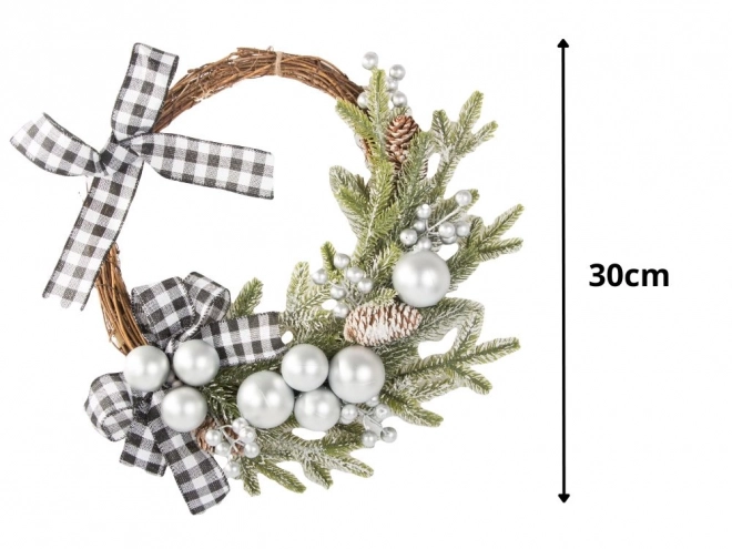 Couronne décorative de Noël pour porte et mur