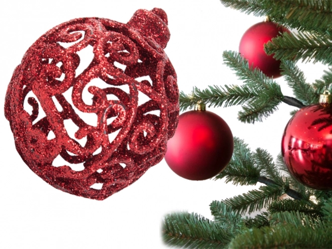 Décorations de Noël pour sapin - ensemble de 100 pièces avec étoile rouge