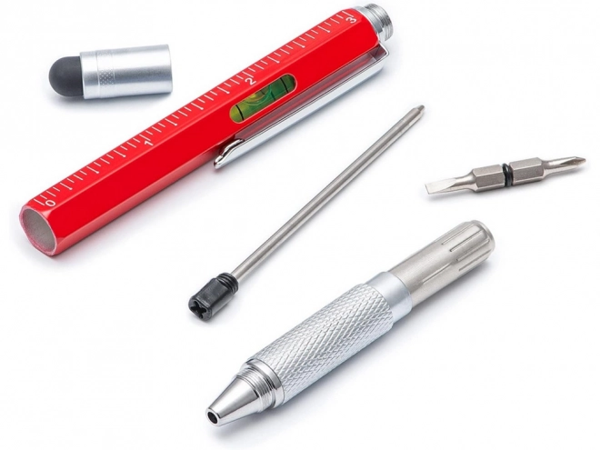 Stylo multifonction multitool 6 en 1 avec niveau à bulle
