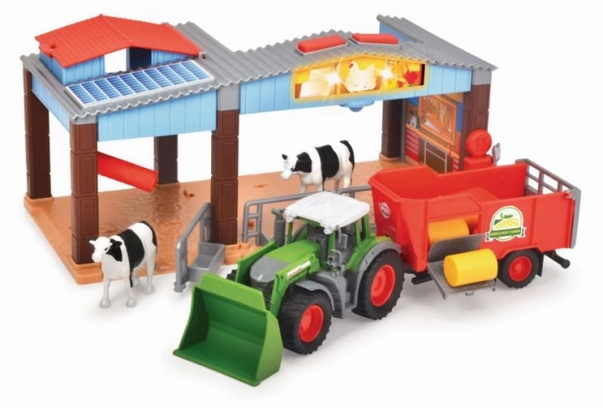 Ferme avec tracteur et accessoires