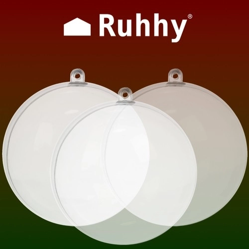 Décorations transparentes 10cm - ensemble de 5 pièces Ruhhy 22276