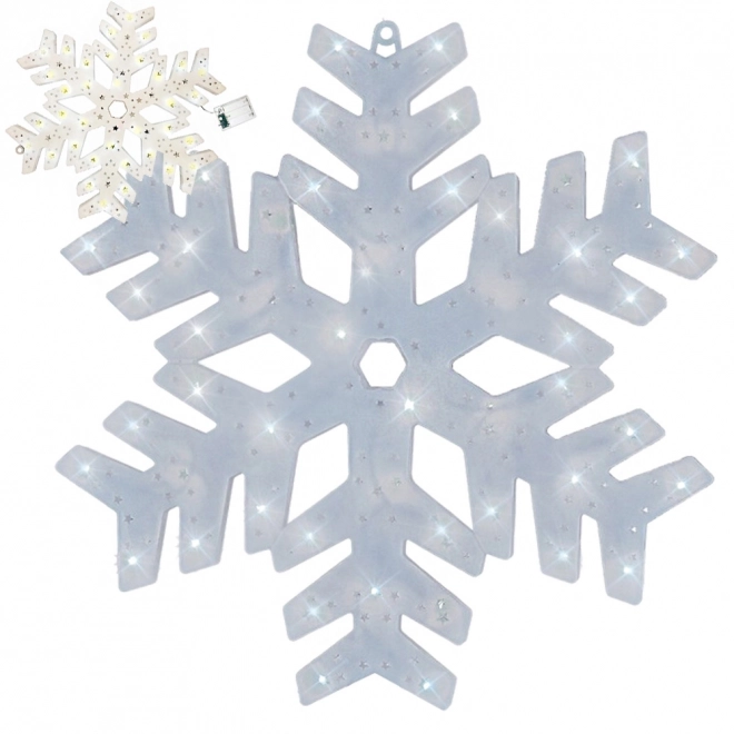 Décoration lumineuse de Noël en forme de flocon de neige