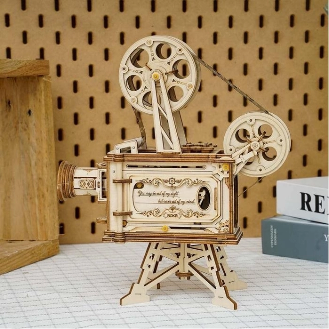 Puzzle mécanique en bois 3D RoboTime Projecteur de film