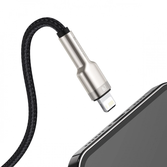 Câble USB pour Lightning Baseus Cafule, 2,4A, 1m (noir)