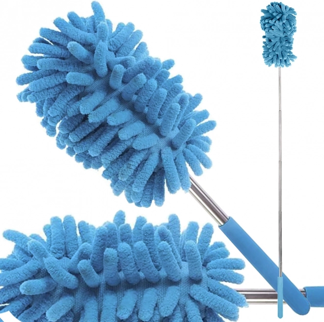 Plumeau télescopique en microfibre avec manche extensible