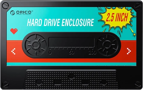 Orico étui pour HDD/SSD 2,5", USB 3.0 5 Gb/s, USB‑A vers Micro‑B, noir