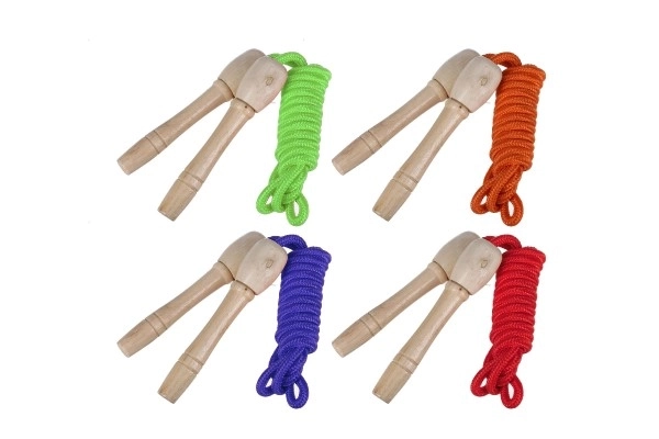 Corde à sauter 240 cm en bois - emballage tchèque